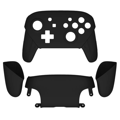 eXtremeRateフェースプレートバックプレートハンドルswitchプロコンに対応用、スイッチプロコンに対応用DIY交換用グリップハウジングケースカバー-ブラック eXtremeRateフェースプレートバックプレートハンドルswitchプロコンに対応用、スイッチプロコンに対応用DIY交換用グリップハウジングケースカバー-ブラック