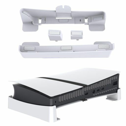 PS5PRO用/新型PS5SLIM用横置きスタンドTOMISTAN【新登場】地震対策放熱改善新型PS5用水平スタンド転倒防止傷付き防止簡単に取り付けます本体をもっと安心に収納新型PS5の通常版とデジタル版…