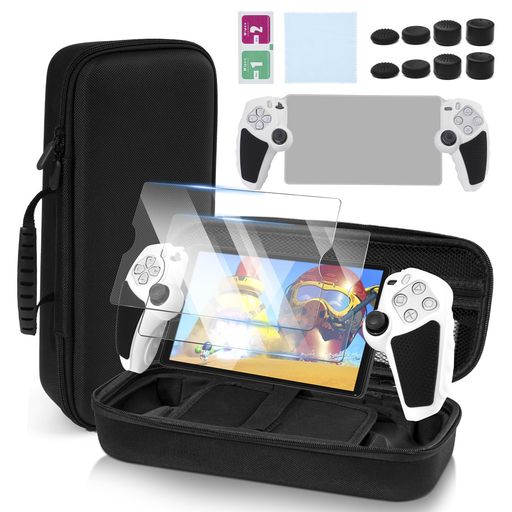 L’QECTEDPSPORTAL用収納ケースPLAYSTATIONPORTAL収納バッグ+PSPORTAL用保護カバー+サムキャップ+ガラスフィルム2枚大容量全面保護ハード耐衝撃傷つけ防止防水防塵持ち運び便利PSポータル L’QECTEDPSPORTAL用収納ケースPLAYSTATIONPORTAL収納バッグ+PSPORTAL用保護カバー+サムキャップ+ガラスフィルム2枚大容量全面保護ハード耐衝撃傷つけ防止防水防塵持ち運び便利PSポータル
