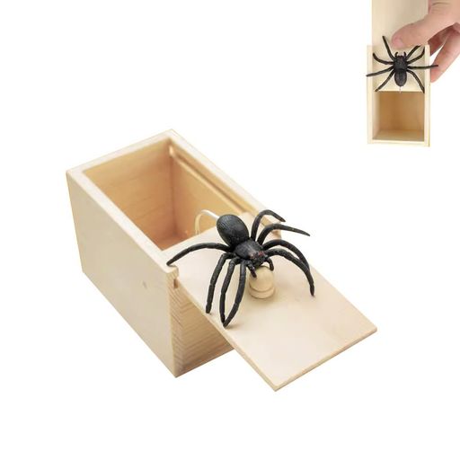 整蛊道具驚きのいたずら小虫ボックス蜘蛛ボックス恐怖の小木箱