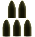 YZD ブラスシンカー バレットシンカー 3.5G 1/8OZ【5個】グリパン マットカラー(艶消し)
