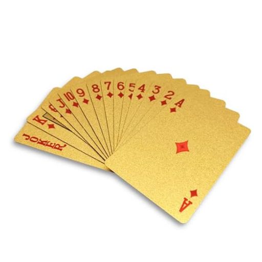 トランプ プラスチック おしゃれ カード ゲーム ゴールド 金 ゴージャス 輝く セレブ ジョークグ ...