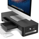 MEATANTY 引き出し モニター台 PC モニタースタンド パソコン台 ディスプレイ台 USB 3.0/2.0 データ転送 机上台 スチール製 USBバージョン 幅54CM(3)