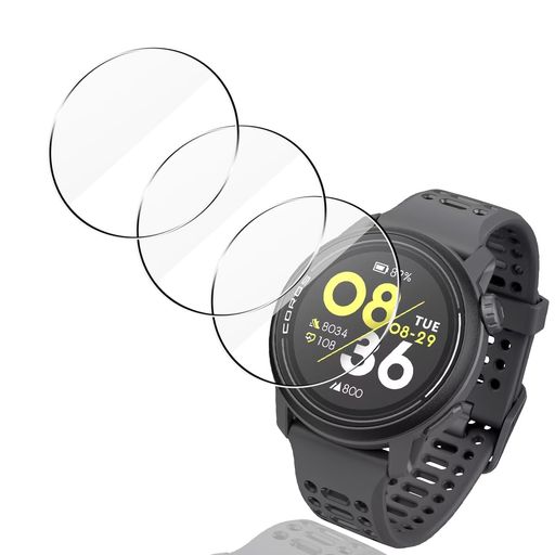 【3枚セット 日本旭硝子製】 用 COROS PACE 3 ガラスフィルム 3枚 スマートウォッチ 用 COROS(カロス) PACE 3 1.2インチ 強化ガラス 液晶 保護フィルム カバー 用 COROS PACE 3 強化ガラス 保護フィルム