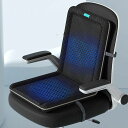 「45x90cm&10個強力ファン」HANSHUMYクールシートカバー3段階風量調節可クールマットシートクッションクール座席汎用快速冷却USB給電メッシュ仕様ず...