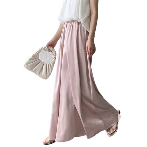 [xppe]ワイドパンツレディースガウチョパンツカジュアルサテンウエストゴムロングハイウエスト大きいサ..