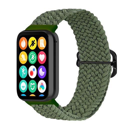 [MIAODAM] 対応 XIAOMI SMART BAND 8 PRO バンド 替えベルト 替えバンド スポーツ 耐久性 ナイロン製 シャオミ スマートバンド8 PRO 交換用(グリーン)