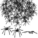 JKHOMEハロウィンお化け屋敷飾り蜘蛛100匹パーティーグッズおもちゃ店舗飾りデコレーション雰囲気満点学園祭
