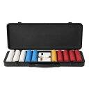 SLOWPLAYGodelテキサスホールデム用セラミックポーカーチップセット500枚(無印)43mm12gドイツ製高耐久ポリカーボネートチップケース付き