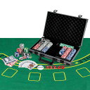 COSTWAYポーカーセット400枚チップ数字入りマット付きポーカーチップチップカジノチップカジノゲームブラックケース