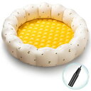 ビニールプール子供用家庭用底エアクッション付き直径100cmx高さ25cmベランダ・庭で水遊びに最適【ふわふわ快適・限定デザイン】