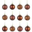YonTens華奢クリスマスボールクリスマス装飾クリスマスボールオーナメントメッキボールクラシック北欧風オーナメントボール大き6cm12個セットデコレーションボ...