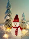 Lanitoクリスマスライト雪だるまライト卓上置物ライトLEDランタンキャンドルライトクリスマスランタンクリスマス装飾ライトクリスマス飾り卓上置物雰囲気作り部屋...