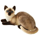 GUDVESシャム猫ぬいぐるみショートヘア猫リアルなぬいぐるみ猫のぬいぐるみ子供へのギフト12インチ(A)