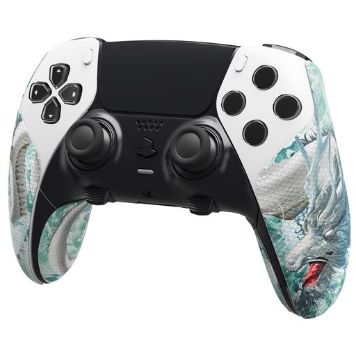 PLAYVITALPS5EDGEコントローラーに対応用滑り止め汗吸収グリップステッカー、PS5EDGEコントローラーに対応するプロなテクスチャード加工のソフトPUハンドルグリップステッカー【翡翠のドラ… PLAYVITALPS5EDGEコントローラーに対応用滑り止め汗吸収グリップステッカー、PS5EDGEコントローラーに対応するプロなテクスチャード加工のソフトPUハンドルグリップステッカー【翡翠のドラ…