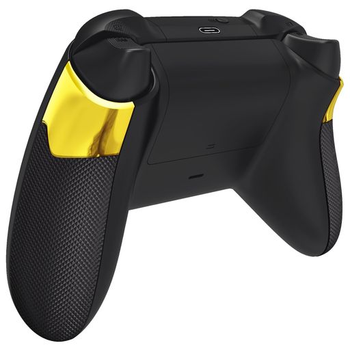 EXTREMERATEXBOXSERIESX/Sコントローラーに対応用ゴム引きグリップ交換バックパネル、XBOXCOREコントローラーに対応用滑り止め菱形質感のサイドレール-コントローラーは含まれません【クローム…