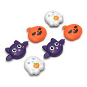PLAYVITALSWITCH2(2025年モデル)対応親指グリップキャップ6個セット–スイッチ2対応かわいいシリコン製スティックカバーJOYCON2用アナログスティック保護キャップ【ハロウィン風かぼちゃ&コウ…