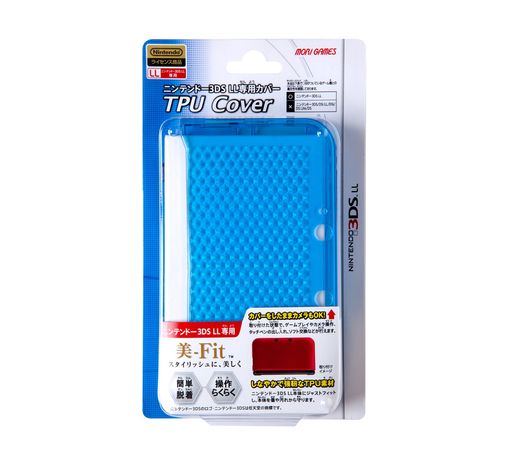 ニンテンドー3DSLL専用TPUカバークリアブルー ニンテンドー3DSLL専用TPUカバークリアブルー