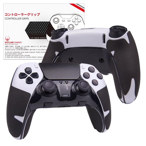 HotlineGamesPS5コントローラーグリップ滑り止めグリップシール滑り止めグリップテープPlayStaion5DualSenseEdgeコントローラーアンチスリップテープ【グリップ力強化/吸汗力超薄0.6mm/