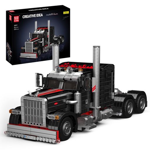 MouldKing10037テクニックUSトラック「ザ・ブラックモンスターカー」モデル、クリエイティブテクノロジースポーツカー自動車モデルキット、デザイナーフィラス・ムニール・アブジャバー…