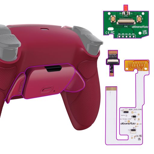 EXTREMERATEPS5コントローラーBDM-030&BDM-040&BDM-050に対応用プログラム背面パドルプラスティック製ラバー付きピュアカラーRISE EXTREMERATEPS5コントローラーBDM-030&BDM-040&BDM-050に対応用プログラム背面パドルプラスティック製ラバー付きピュアカラーRISE