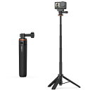 VRIGミニ三脚アクションカメラ三脚自撮り棒4段階伸縮51CM軽量コンパクトGOPROアクセサリーVLOGセルカ棒GOPROHERO13/12/11/DJIOS...