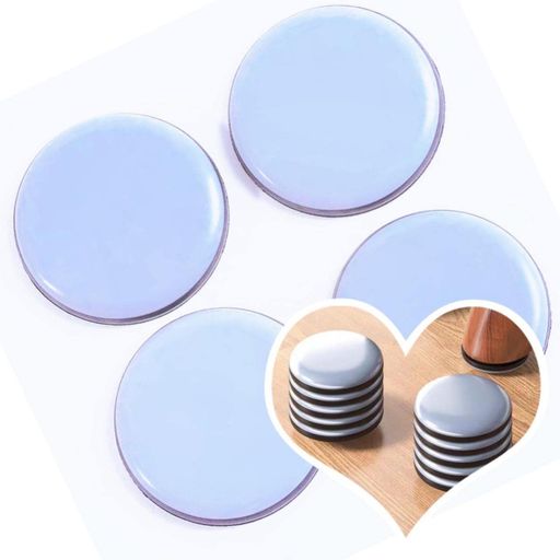 Secchuu家具スライダー家具パッド傷防止防音丸型粘着楽に移動できる4枚セット(63mm円形)