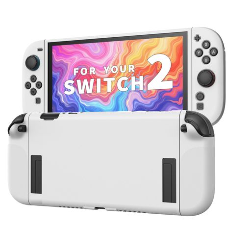 JEMDOカバーNINTENDOSWITCH2用の保護カバーTPUケース薄型耐衝撃ホワイト JEMDOカバーNINTENDOSWITCH2用の保護カバーTPUケース薄型耐衝撃ホワイト