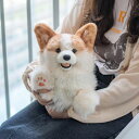 CHONGKERコーギー犬置物本物そっくり動物フィギュアいぬぬいぐるみギフトウェルシュコーギー動物のぬいぐるみ彼氏子供友達誕生日贈り物お祝い部屋飾りインテリア
