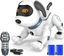 ロボット犬リモコンロボットスタントドッグ音楽演奏ダンスコマンドアクションプログラム可能犬のロボットおもちゃペット家庭用ロボット音声制御(英語のみ)タッチコントロールUSB充電…