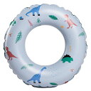 浮き輪フロート子供用可愛い浮き輪ベッド水上ハンモック強い浮力海遊び夏水遊びピンククリーム色日光浴海水浴折りたたみプールパーティー空気入れ(ブルー恐竜80)