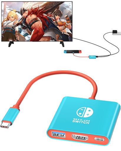 【新型】Switchドック直接にTV出力DnkeaurSteamDeckゲーム機本体HD変換/TV/テーブルモードニンテンドースイッチSwitchOLEDドックHDMI変換アダプター4K@30Hzテレビ接続ケーブルType-C