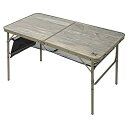 TIMBERRIDGEテーブルアウトドア折りたたみテーブル高さ2段階調整可能120X60CMキャンプ用ピクニックレジャーアルミ製ファミリーサイズ