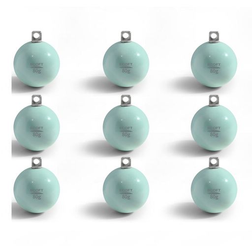 ECOFT無鉛オモリ20g~200g球体ボール型丸玉釣りおもりコーティングされた釣りオモリシンカー深くまでに..