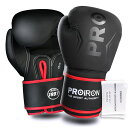 PROIRONボクシンググローブ12OZボクシング用グローブパンチンググローブ厚く耐久性があり快適BOXINGGLOVESメンテナンスバッグ付き1年間の保証