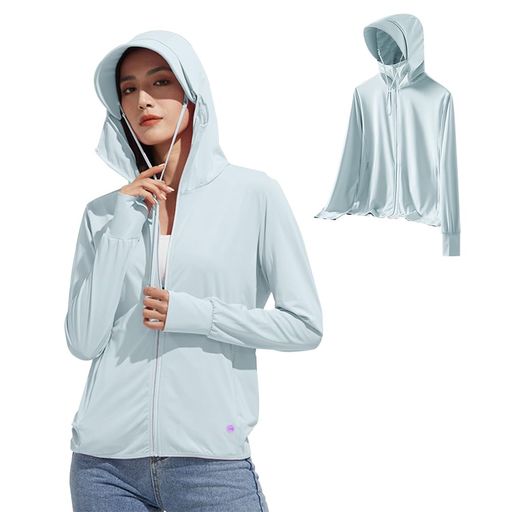 [DMFU]ラッシュガードレディース【UVカット&UPF50+】薄手長袖パーカー軽量涼しい冷感トップス日焼け止..