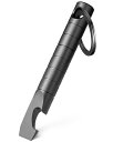 チタンマルチツールバールEDCプライバー小型ツール栓抜きドライバー定規ポケッツール日常携帯(ブラック・ミニ)