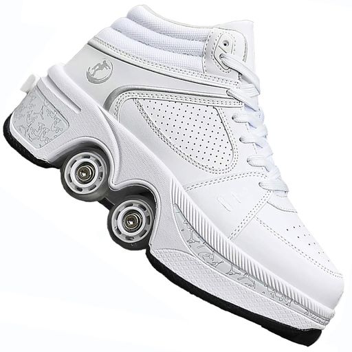 [ZQYR#]ローラースケート子供ローラーシューズ女の子収納可能な車輪4輪自動ウォーキングシューズ大人ロ..