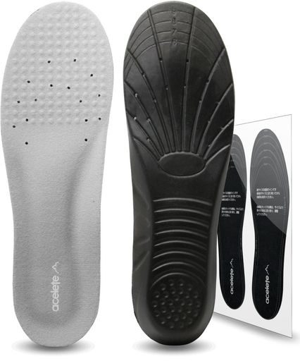 ACEFITSインソール衝撃吸収人体工学設計中敷き男女兼用カット専用型紙付きL(27.5-30cm)