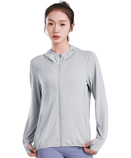 [AOIIWER]ラッシュガードレディース紫外線対策【UPF50+接触冷感】日焼け止め指穴付き長袖ポケット付き..