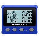 HONMAX8100プロ仕様インターバルタイマーストップウォッチバックライトUSB-C充電クロック(青)