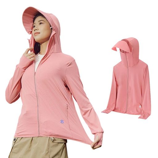 [LiuYuill]ラッシュガードレディース薄手長袖指穴uvカットパーカー首元UPF50+涼しい接触冷感UVジップア..