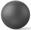PROIRONバランスボール65cmばらんすぼーるトレーニングガイドパターン付き厚いジムボールバランスボール椅子スポーツ耐荷重300KGアンチバースト空気入れ付き(ブラック)
