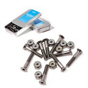 Elosスケートボード用ハードウェア1.1インチ(28mm)ビスとナット(ビス9個&ナット9個)六角穴ボルトとナットのセット硬化鋼製頑丈錆びにくいスケボー用ロン...