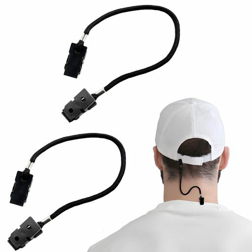 [YACHUN]ハットクリップ2個セット防風リテーナー落下防止簡単固定自転車クリップアウトドア釣り散歩旅行登山帽子ストラップ