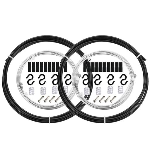 Bestgle2本自転車シフトケーブルセットMTBロードバイク交換用汎用性自転車用シフトワイヤーケーブルイ..