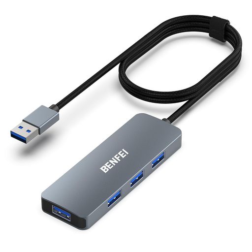 BENFEIUSB3.0ハブ4ポート超スリムUSBハブ1m延長ケーブル付きMacBook/MacPro/MacMini/iMac/SurfacePro/X..