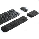 淳一屋コンパクトキーボード&マウスリストレストセット–エルゴノミック3.0アップグレード波形カーブサポート、快適サポート&疲労軽減、滑り止めベース、...