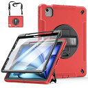 MIESHERK IPAD AIR 11インチ ケース(2024) IPAD AIR 第6世代 ケース 11インチに対応 IPAD AIR 保護ケース 耐衝撃 丈夫 防塵 360°回転スタンド 精密カット ペン収納 PENCIL PRO/USB-C対応(2)