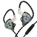KBEAR STORM 有線イヤホン イヤモニ イヤフォン WIRED EARPHONES ノイズキャンセリング インイヤー モニター PU+PEEK 10MMダイナミックドライバ 耳掛け HIFI音質 高遮音性 リケーブル可能のデザイン HD通話 会議(2)